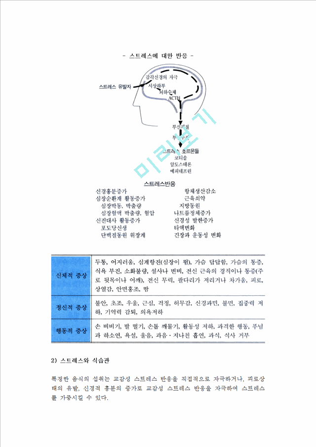 [현대인의 스트레스] 스트레스의 개념과 원인, 증상, 질병, 대처방안(예방전략).hwp